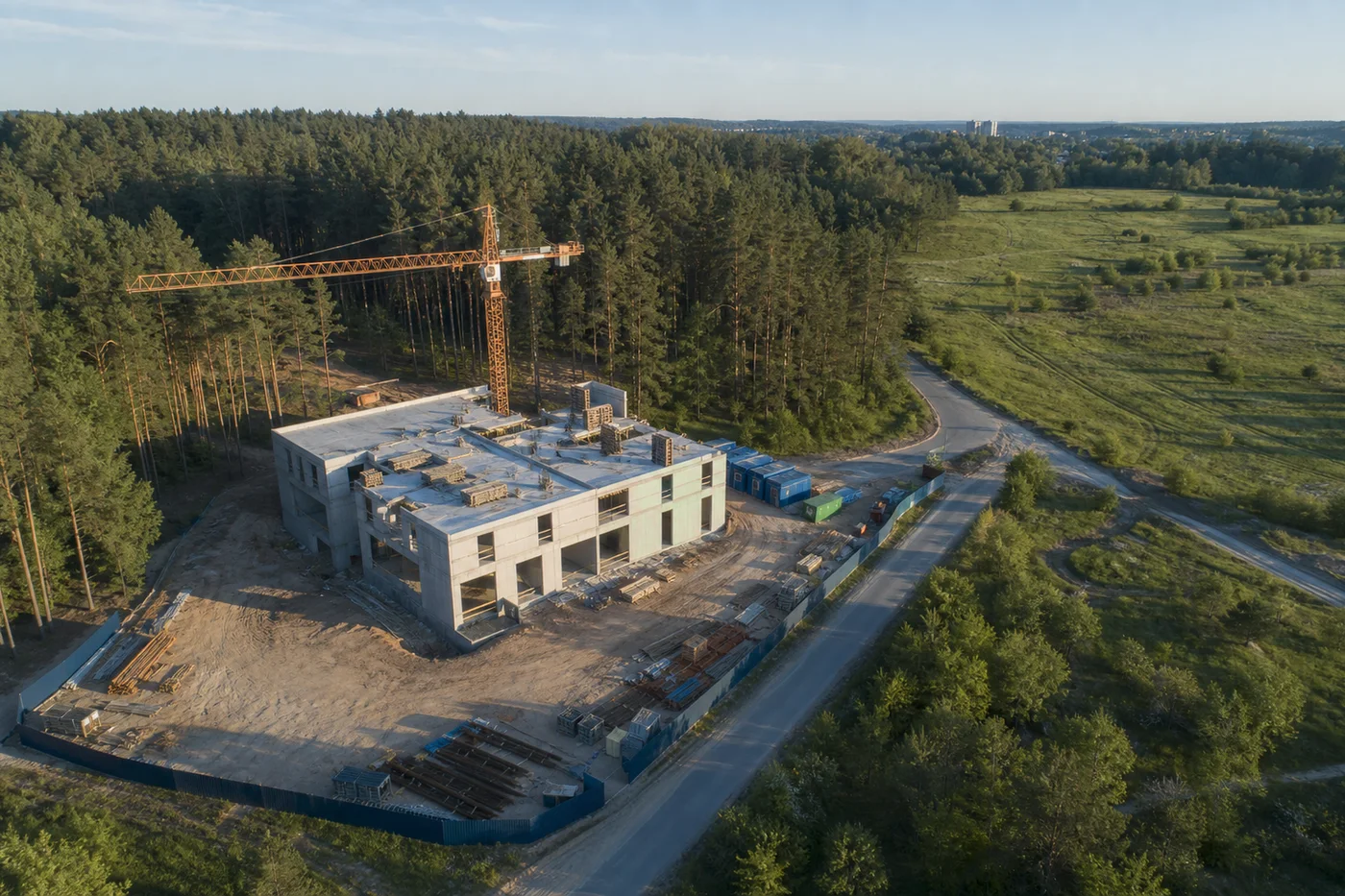 Statybų eiga iš oro